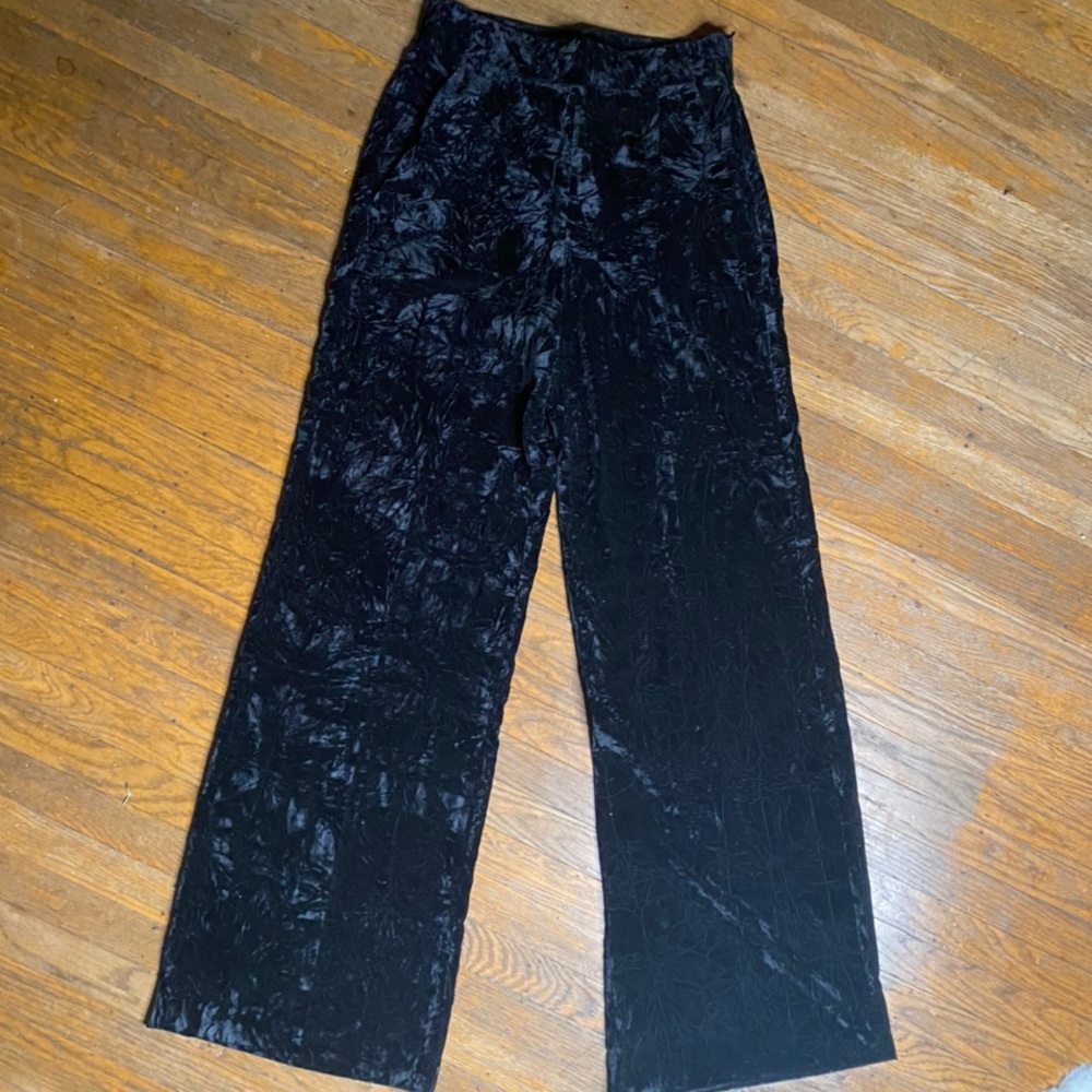 Black Velvet Pants